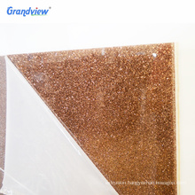 3mm thickness two sides Glitter fabric Acrylic Sheet for wall decoration